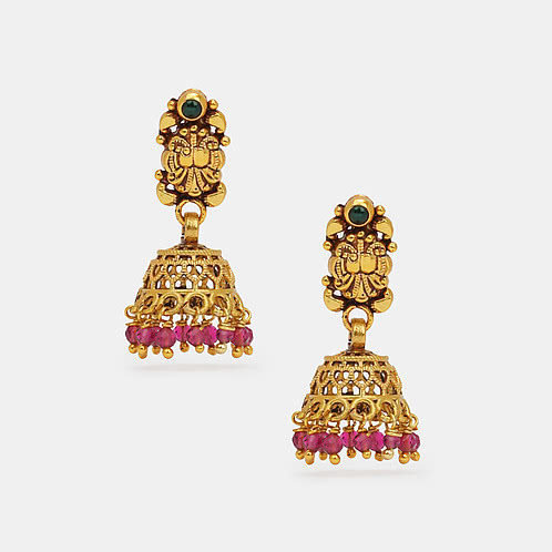 Anika Jhumka Earrings in Gold Plated 925 Silver