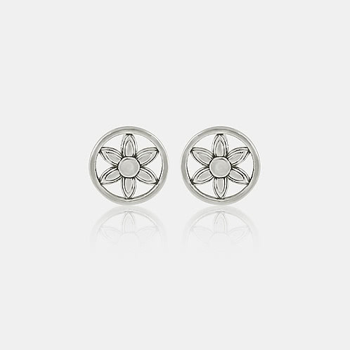 Raahi Stud Earrings in 925 Silver