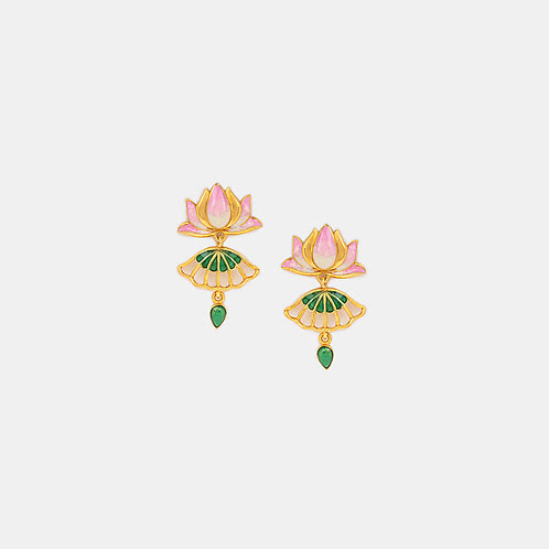 Nalini Earrings in Gold Plated 925 Silver