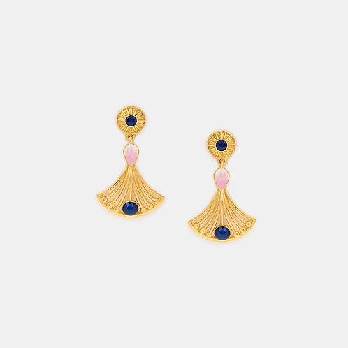Mukut Kanti Earring in Gold Plated 925 Silver