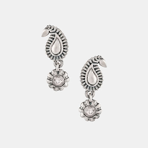 Rasm Riwaaz Earrings in 925 Oxidised Silver