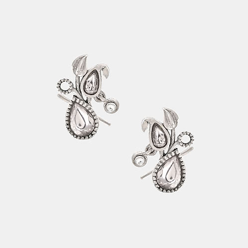 Hassi Khushi Earrings in 925 Oxidised Silver