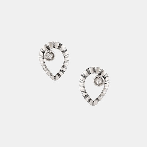 Raunak Earrings in 925 Oxidised Silver