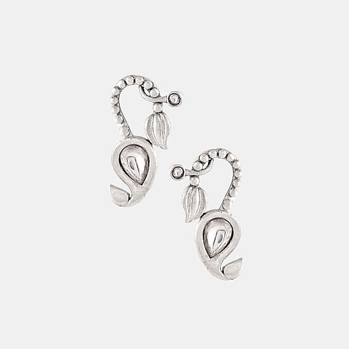 Harsh Ullas Earrings in 925 Oxidised Silver