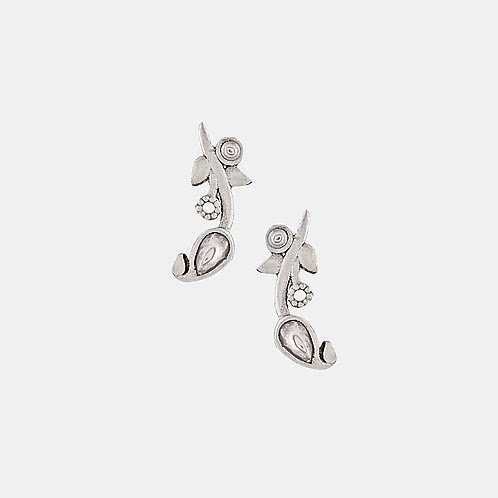 Aatishbaaji Earrings in 925 Oxidised Silver