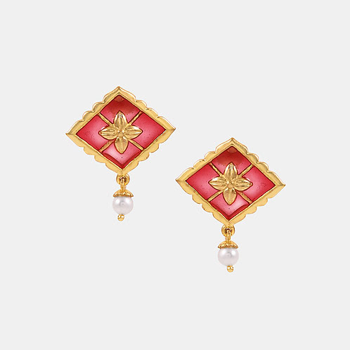 Mandap Memories Earrings In Gold Plated 925 Silver