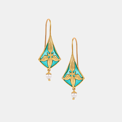 Ladkiwale Love Earrings In Gold Plated 925 Silver