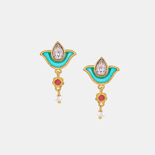 Nazar Na Lage Earrings In Gold Plated 925 Silver