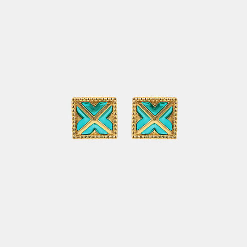 The Roka Radiant Earrings In Gold Plated 925 Silver