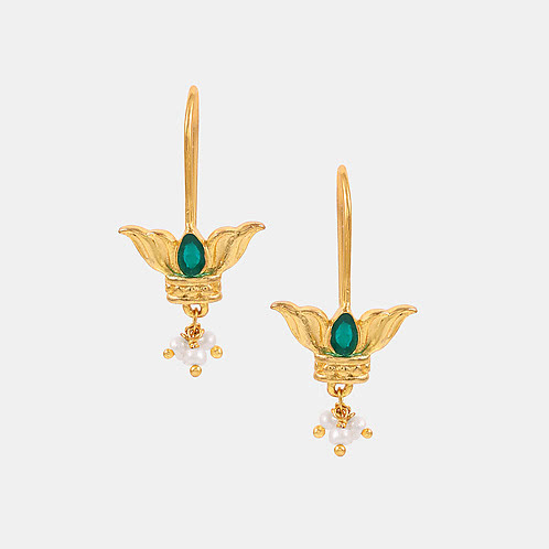 Baraat Earrings In Gold Plated 925 Silver