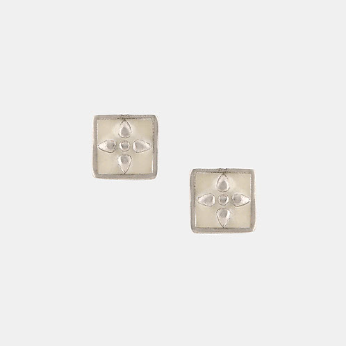 Chatushkona Earrings in Oxidised 925 Silver