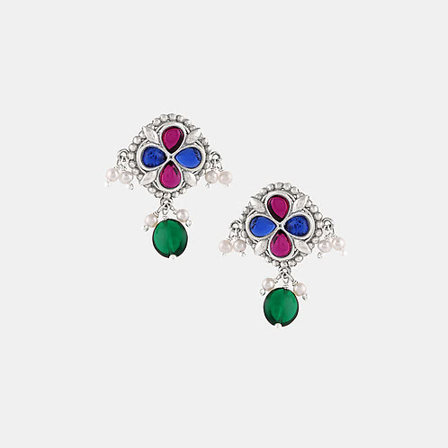 Feeling Chellame Oxidised Earrings in 925 Silver