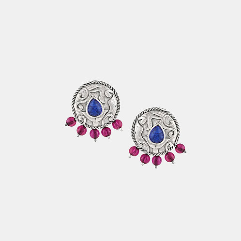 Feeling Sunand Oxidised Earrings in 925 Silver