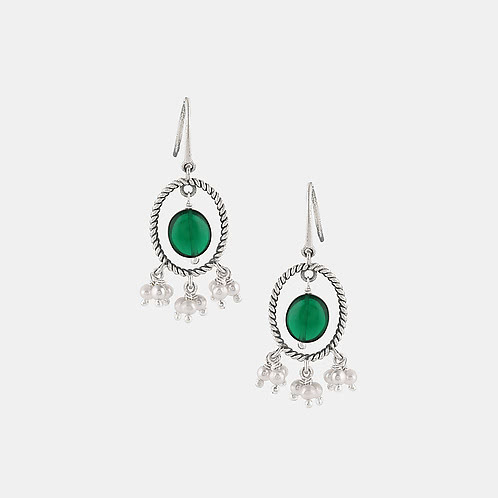 Feeling Sajili Oxidised Earrings in 925 Silver