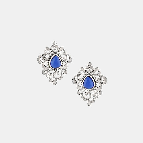 Feeling Monorama Oxidised Earrings in 925 Silver
