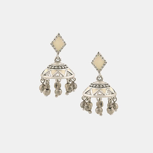 Bharani Earrings in Oxidised 925 Silver