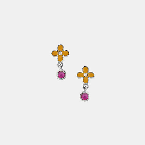 Bahaara Earrings in Oxidised 925 Silver