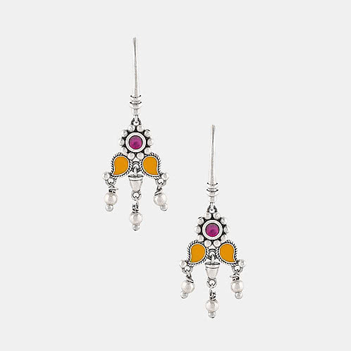Thirkan Earrings in Oxidised 925 Silver