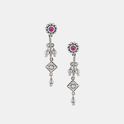 Gati Earrings in Oxidised 925 Silver