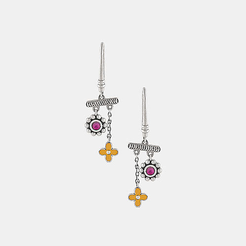 Swar Earrings in Oxidised 925 Silver