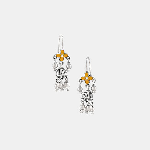 Tighda Earrings in Oxidised 925 Silver