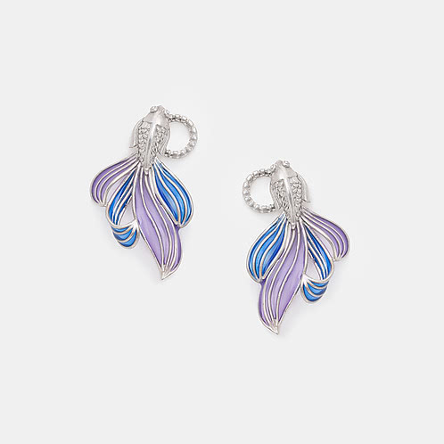 Sway through the Unseen Earrings in 925 Silver