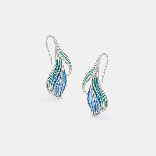 Flow through the Void Earrings in 925 Silver