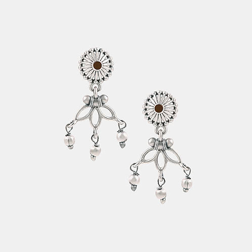 Manjori Earrings in Oxidised 925 Silver