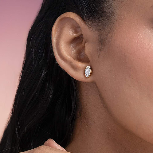 Ice Cream Run Earrings in Gold Plated 925 Silver