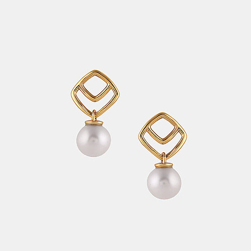 Chai Stop Earrings in Gold Plated 925 Silver