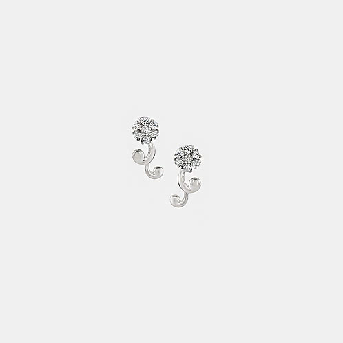 Blossom Drop Earrings in 925 Silver