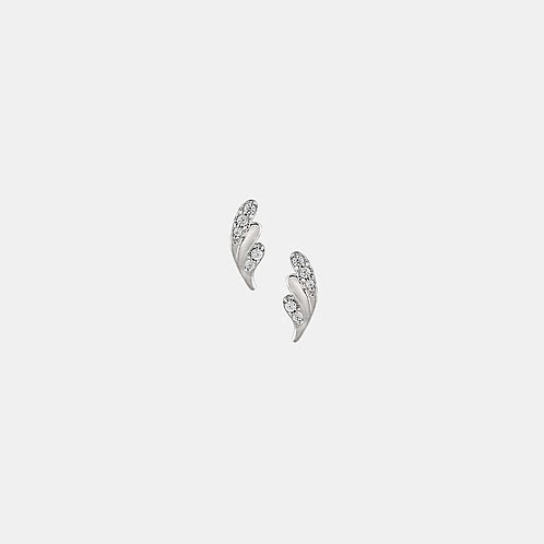 Blushing Wing Studs Earrings in 925 Silver