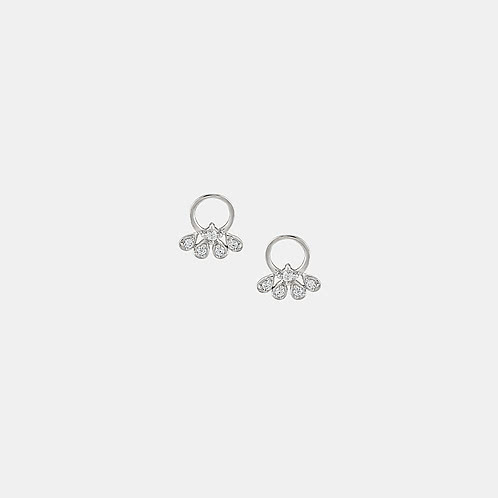 Trefoil Bloom Studs Earrings in 925 Silver