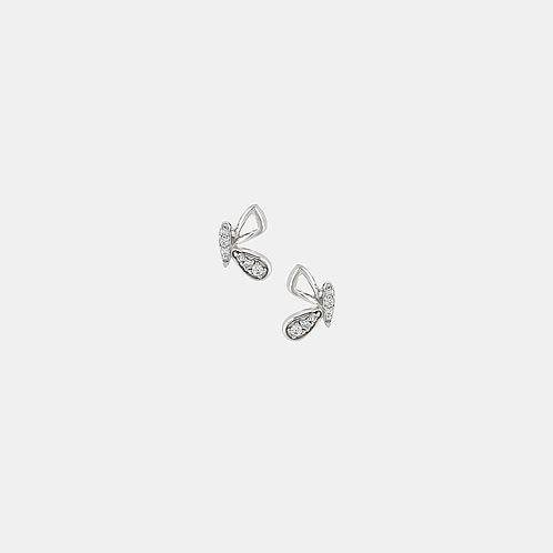 Blushing Butterfly Studs Earrings in 925 Silver 925 Silver