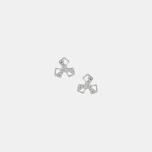 Gilded Bow Studs Earrings in 925 Silver 925 Silver