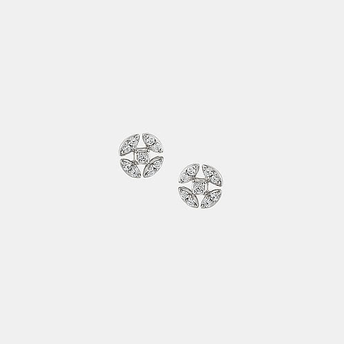 Belle Arc Stud Earrings in 925 Silver