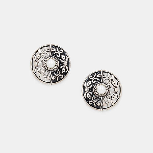 Fierce Chakram Earrings in 925 Silver