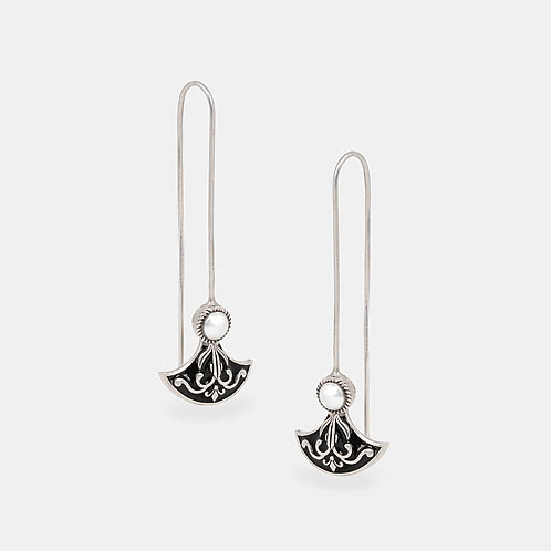 Audacious Axe Earrings in 925 Silver