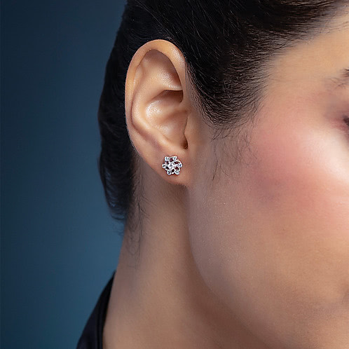 Minimalist Horizon Earrings in 925 Silver