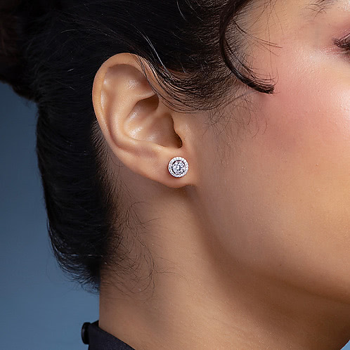 Echo Halo Earrings in 925 Silver
