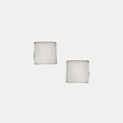 Sleek Bypass Earrings in 925 Silver