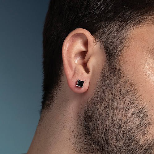 Linear Zenith Earrings in 925 Silver