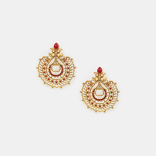 Sukhanasi Earrings in Gold Plated 925 Silver
