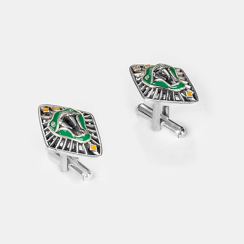 Slytherin Cufflinks in 925 Silver