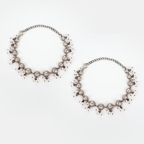 Oxidised OTT Anklets in 925 Silver