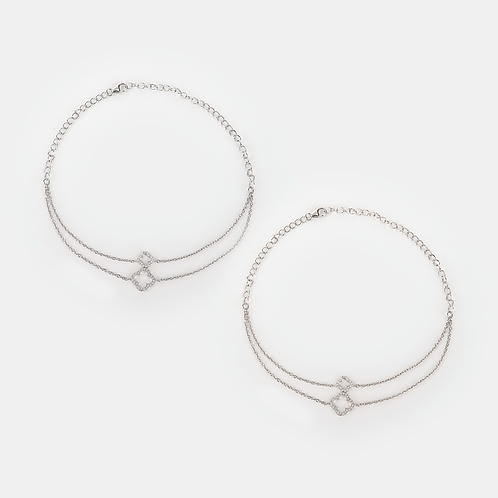 Lady Luck Anklets in 925 Silver