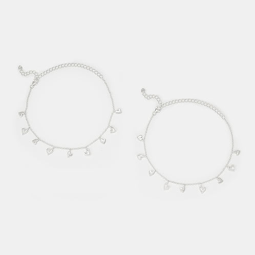You and Your Restless Fidgeting Heart Anklets in 925 Silver
