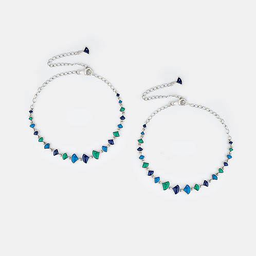 Owning My Spontaneous Adventures Anklet in 925 Silver