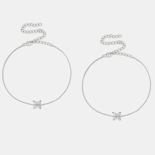 Walk Me Home Anklets in 925 Silver