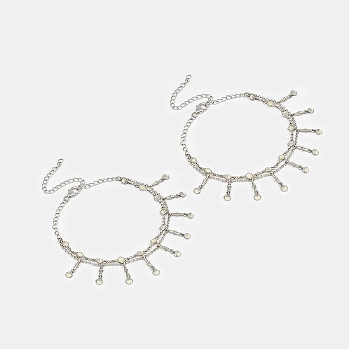 Rituh Anklets in Oxidised 925 Silver